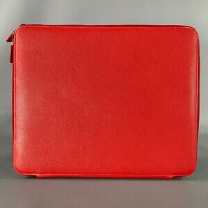 PRADA Red Leather iPad Case Bags & Leather Goods
